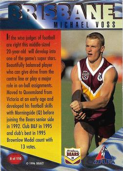 1996 Select AFL Centenary Series #8 Michael Voss Back